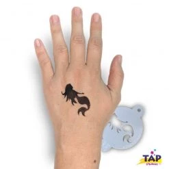 TAP Stencils Air Brush Supplies TAP Face Paint Stencil - Mystical Mermaid (091)