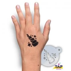 TAP Stencils TAP Face Paint Stencil - Unicorn Horn With Stars (103)