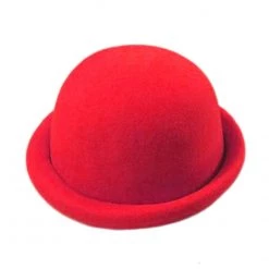 Tee Kam Bee (Sam Tee) Felt Derby W Rolled Rim - Red