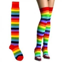 Leg Avenue Thigh High Socks - Rainbow