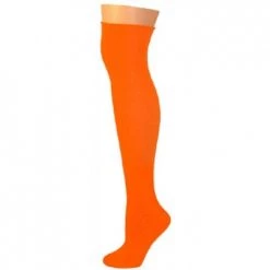 AJs Socks Colorful Knee Highs Knee High Socks - Neon Orange