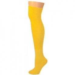 AJs Socks Knee High Socks - Lemon Yellow