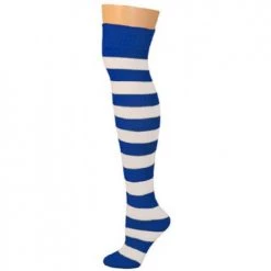 AJs Socks Striped Socks - Blue/White