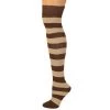 AJs Socks Striped Socks Adults Striped Knee Socks - Brown/Beige