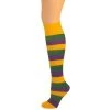 AJs Socks Kids Striped Knee Socks - Purple/Gold/Green Kids Striped Socks