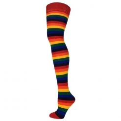 AJs Socks Adults Striped Socks - 6 Color Rainbow
