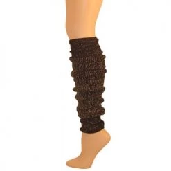 AJs Socks Leg Warmer, Sparkle Black/Gold 22" Arm / Leg Warmers