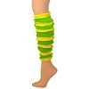 AJs Socks Leg Warmer, Striped (Tube) - Lemon/Lime 22" Arm / Leg Warmers