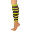 ClownAntics Leg Warmer, Striped (Tube) - Purple/Lime 22"