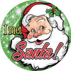 Clown Supplies Inc. Stickers, Give Aways I Met Santa Stickers