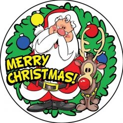 Clown Supplies Inc. Stickers, Give Aways Merry Christmas Stickers