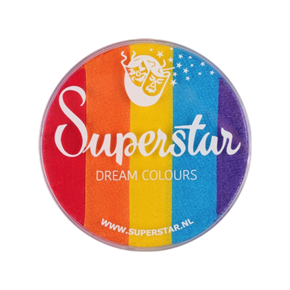 Face Paint Brands Superstar Dream Colors Rainbow Cake - Rainbow #901 (45 Gm) 1 Face Paint Brands Superstar Dream Colors Rainbow Cake - Rainbow #901 (45 Gm)