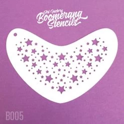 Stencils Art Factory Boomerang Face Painting Stencil - Star Twinkle