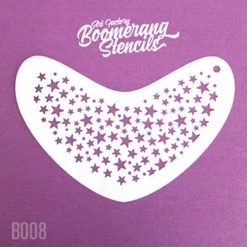 Art Factory Boomerang Face Painting Stencil - Stars