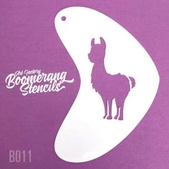 Stencils Art Factory Boomerang Face Painting Stencil - Llama