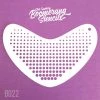 Art Factory Boomerang Face Painting Stencil - Halftone Dots Stencils
