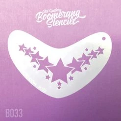 Art Factory Boomerang Face Painting Stencil - Star Crown Stencils