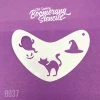 Stencils Art Factory Boomerang Stencil - Halloween Cat, Ghost & Witches Hat