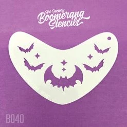 Art Factory Boomerang Face Painting Stencil - Bat Crown