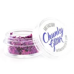Glitter & Glitter Tattoo Art Factory Pink Butterflies Chunky Glitter (30 Ml)