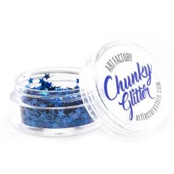 Art Factory Blue Stars Chunky Glitter (10 Ml) Glitter & Glitter Tattoo