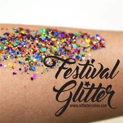 Art Factory Festival Glitter - Rainbow Pride (50 Ml/1 Fl Oz) Glitter & Glitter Tattoo