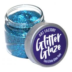 Art Factory Glitter Glaze Face & Body Paint - Blue (1 Oz) Glitter & Glitter Tattoo