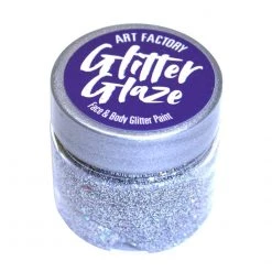 Art Factory Glitter Glaze Face & Body Paint - Silver (1 Oz)