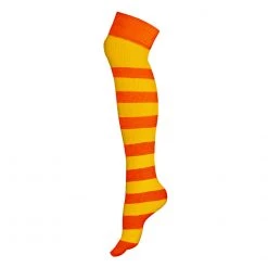 AJs Socks Striped Socks - Orange/Yellow