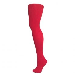 AJs Socks Adult Thigh High Solid Socks - Red
