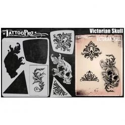 Tattoo Pro Stencils Series 8 - Victorian Skull Air Brush Supplies