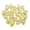 Clown Antics Glitter & Glitter Tattoo Resin Rhinestone Bling Tear Drop, Yellow 12 Mm, 20/pk