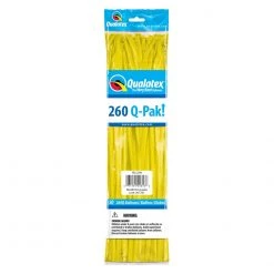 Qualatex 260Q Balloons - Yellow (50/Bag)