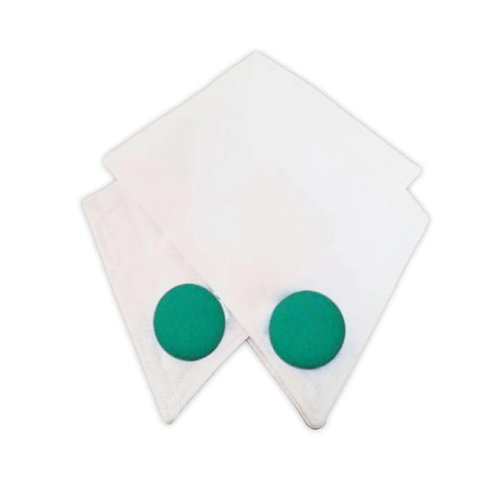 Clown Antics Oversized French-style Cuffs W/Jumbo Button - Small/White 1 Clown Antics Oversized French-style Cuffs W/Jumbo Button - Small/White