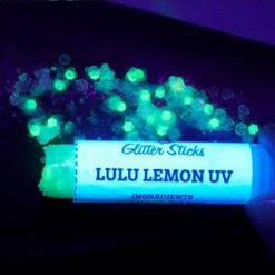 Creative Faces Chunky Glitter Stick - Lulu Lemon UV Glitter & Glitter Tattoo