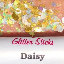 Glitter & Glitter Tattoo Creative Faces Chunky Glitter Stick - Daisy
