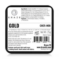 Face Paint Brands Kraze FX Square - Metallic Gold (25 Gm)