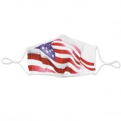 ClownAntics Deluxe Patriotic Face Mask With Carbon Filter - US Flag