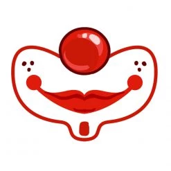 ClownAntics Deluxe Clown Mask With Carbon Filter - Smile Masks