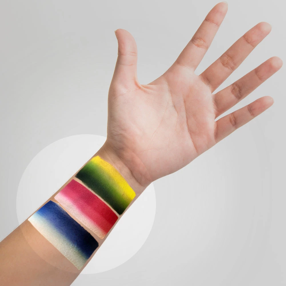 Kraze FX 12 One Stroke Split Cake Palette - Splash (12 X 6 Gm) Face Paint Brands 2 Kraze FX 12 One Stroke Split Cake Palette - Splash (12 X 6 Gm) Face Paint Brands