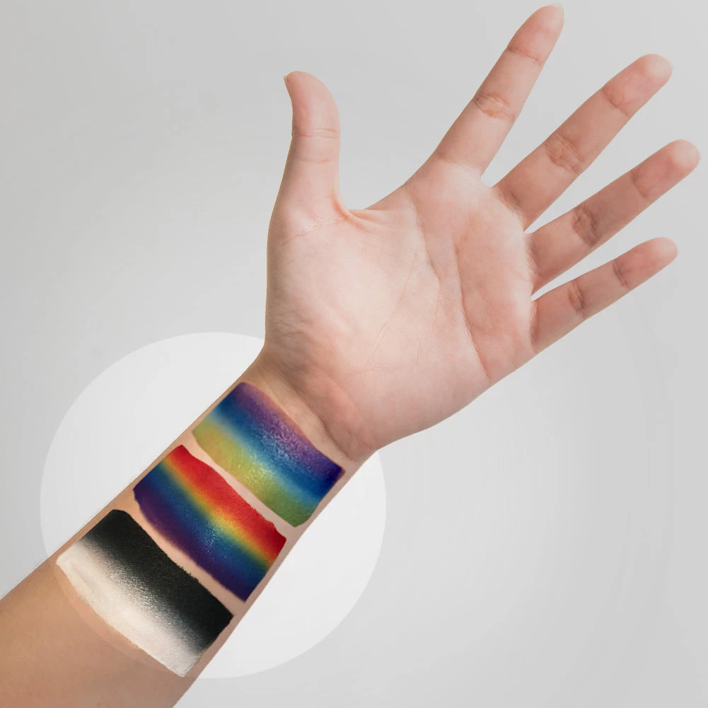 Kraze FX 12 One Stroke Split Cake Palette - Splash (12 X 6 Gm) Face Paint Brands 4 Kraze FX 12 One Stroke Split Cake Palette - Splash (12 X 6 Gm) Face Paint Brands