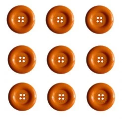 Dill Buttons Of America Sewing Buttons Dill Buttons - 4 Hole - Orange