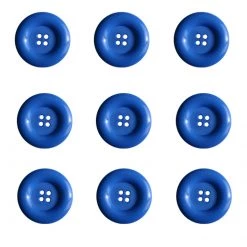 Dill Buttons Of America Dill Buttons - 4 Hole - Royal Blue Sewing Buttons