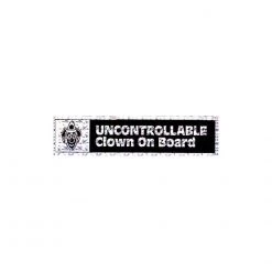 Daytona Magic Uncontrollable Clown On Board Bumper Sticker