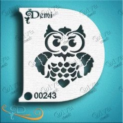 Diva Stencils Diva Stencil - Demi Owl Air Brush Supplies
