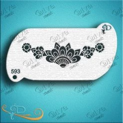 Diva Stencils Diva Stencil - Forehead Henna Band Air Brush Supplies