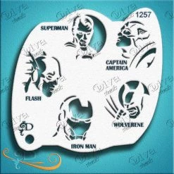 Diva Stencils Diva Stencil - Superheros