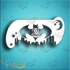 Diva Stencils Diva Stencil - Forehead Batman Band Air Brush Supplies