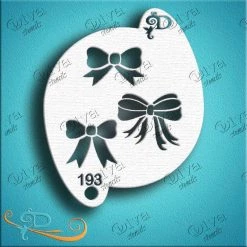 Diva Stencils Air Brush Supplies Diva Stencil - Bows For Accents