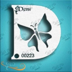 Diva Stencils Air Brush Supplies Diva Stencil - Diva Demi Butterfly
